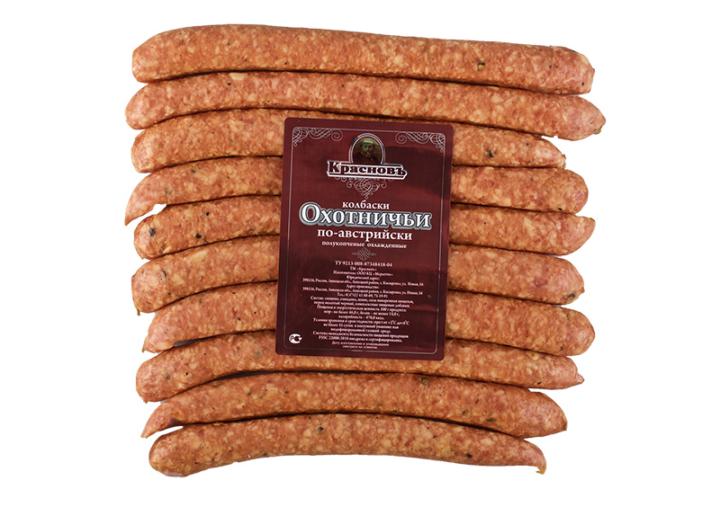 «Austrian style» smoked frankfurters